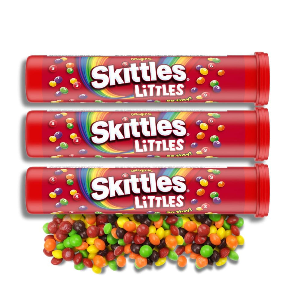 Lyza's Sweets Skittles Littles mega tubes ready for sharing