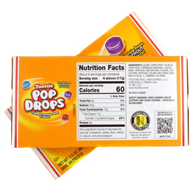 Lyza's Sweets & Treats Tootsie Drop Pops fruity shell and chewy center for snacks.