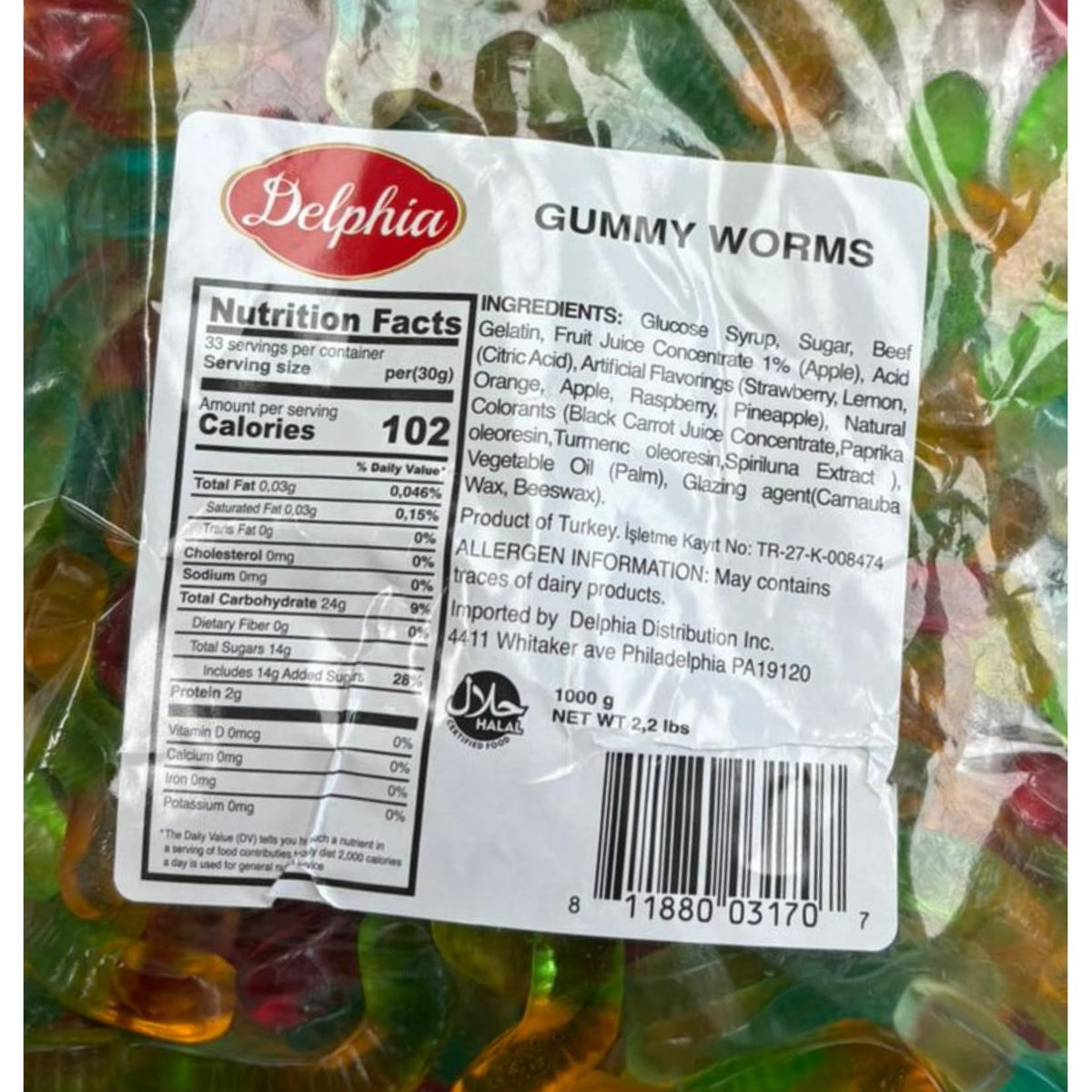LYZA'S Bold fruity flavor gummy worms deliver classic chew in bulk for sharing