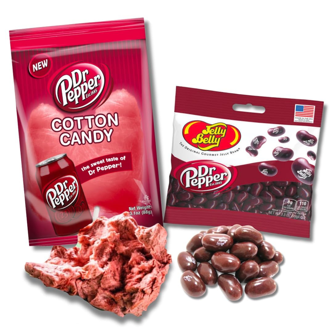 Lyza's Sweets & Treats Dr Pepper cotton candy, fluffy soda-flavored candy ideal for gifting