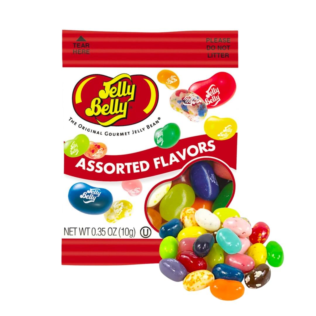 LYZA'S SWEETS & TREATS jelly beans candy buffet display, colorful assortment for events.