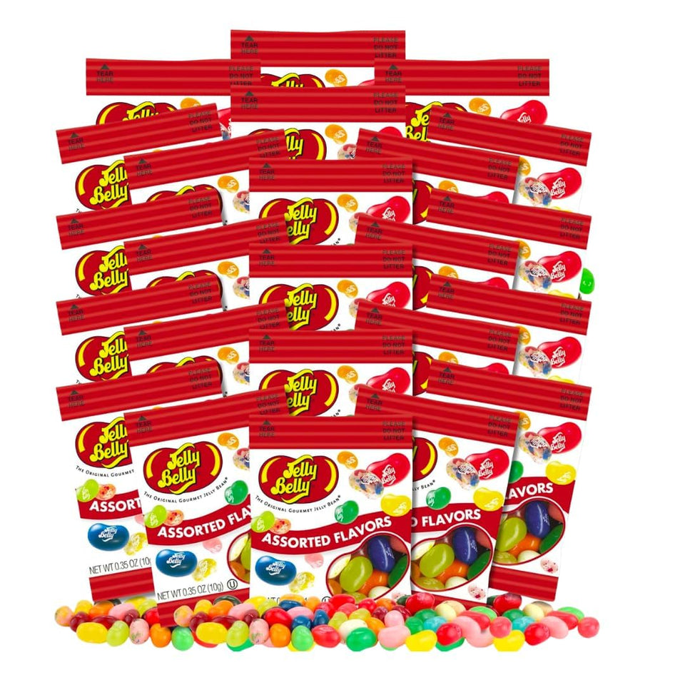 Lyza's Sweets & Treats Jelly Beans mini packs for on-the-go snacking and sharing.
