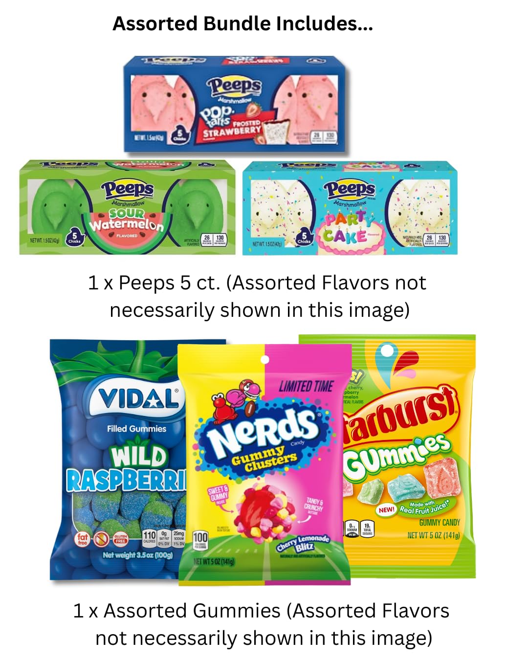 Lyza's Sweets & Treats Mike and Ike variety, bite-sized candies for sharing.
