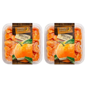 Lyza's Sweets & Treats Nutty & Fruity Tangerine Wedges in a 6 oz container for on-the-go snacking.