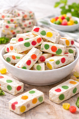 Lyza's Sweets Treats sharing-friendly candy buffet selection with colorful fruity jelly beans