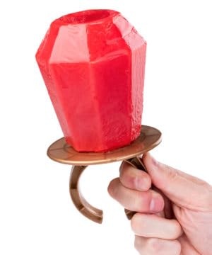 Lyza's Strawberry Ring Pop classic berry flavor for fun snacking.