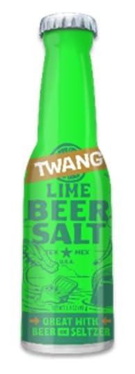 Lyza's Twang beer salts rim application for instant flavor boost.