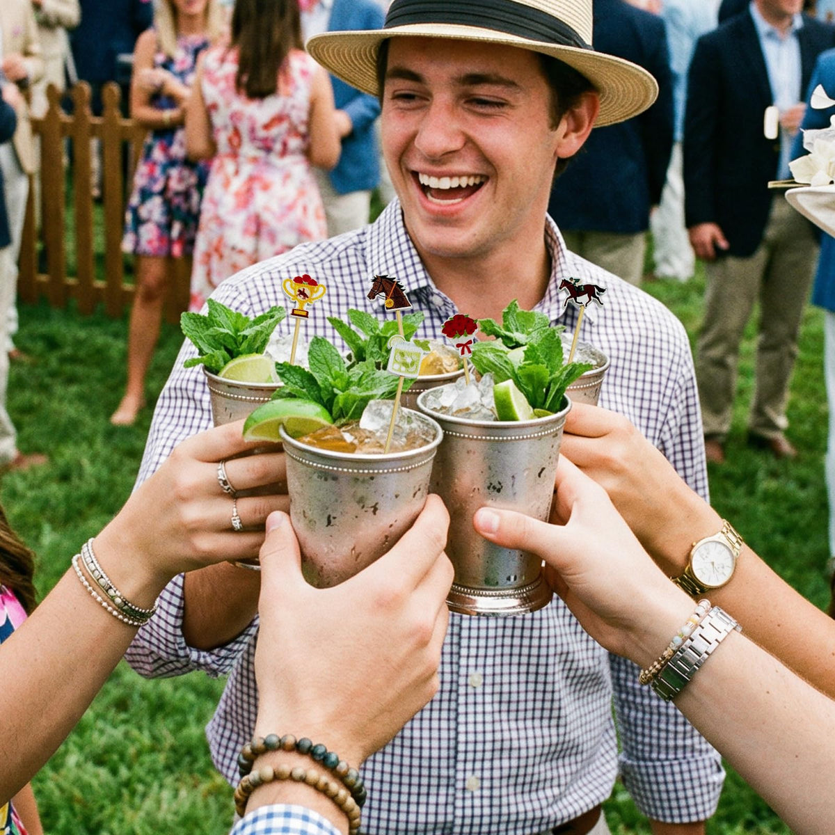 M1NTP1US Derby day toothpicks are easy to grab and decorate.