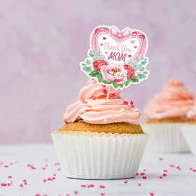M1NTP1US Happy Mother's Day cupcake topper design 2 for festive party vibes