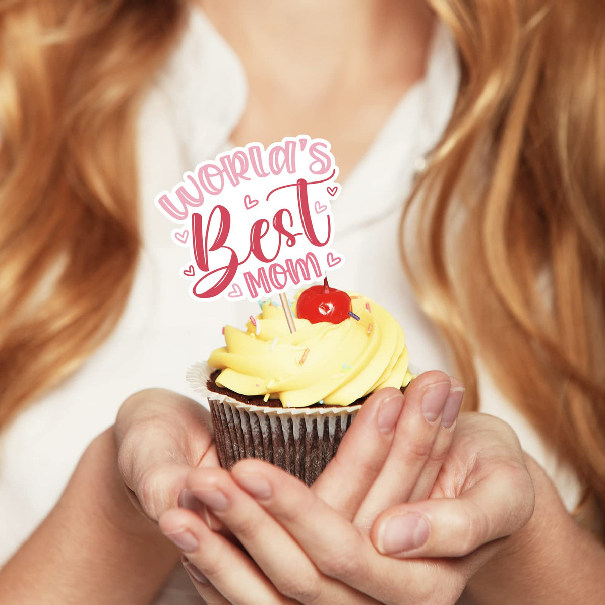 M1NTP1US Happy Mother's Day cupcake topper design 3 enhancing cupcake presentation