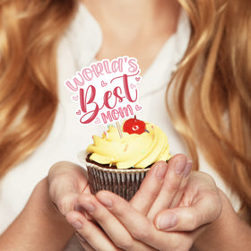 M1NTP1US Happy Mother's Day cupcake topper design 3 enhancing cupcake presentation