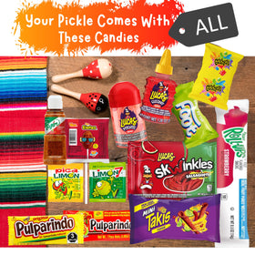 Ma Lit Candy fruit roll-up with pickles creates a sweet-spicy contrast for cravings.