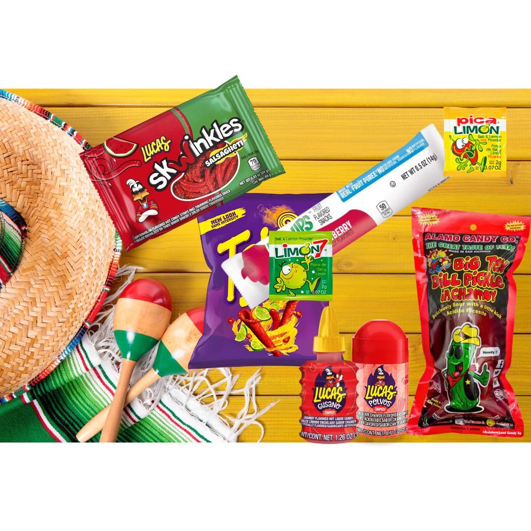 Ma Lit Candy Lucas Gusano candy scene showcasing tangy-sweet bite, liven up snack time.