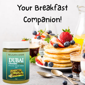 Smooth Tahini Base Spread offering creamy richness for breakfast toast by Ma Lit Candy.