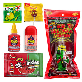 Ma Lit Candy TikTok Chamoy Pickle Kit packaging shows bold flavors for sharing.