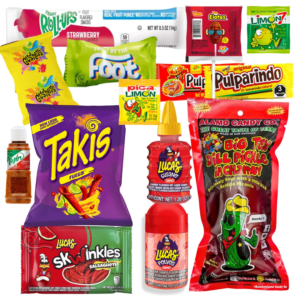 Ma Lit Candy TikTok Chamoy Pickle Kit packaging shows an all-in-one snack set for parties.