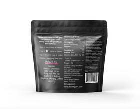 Maax Caffeine Energy Gum usage scene illustrating quick caffeine delivery on the move