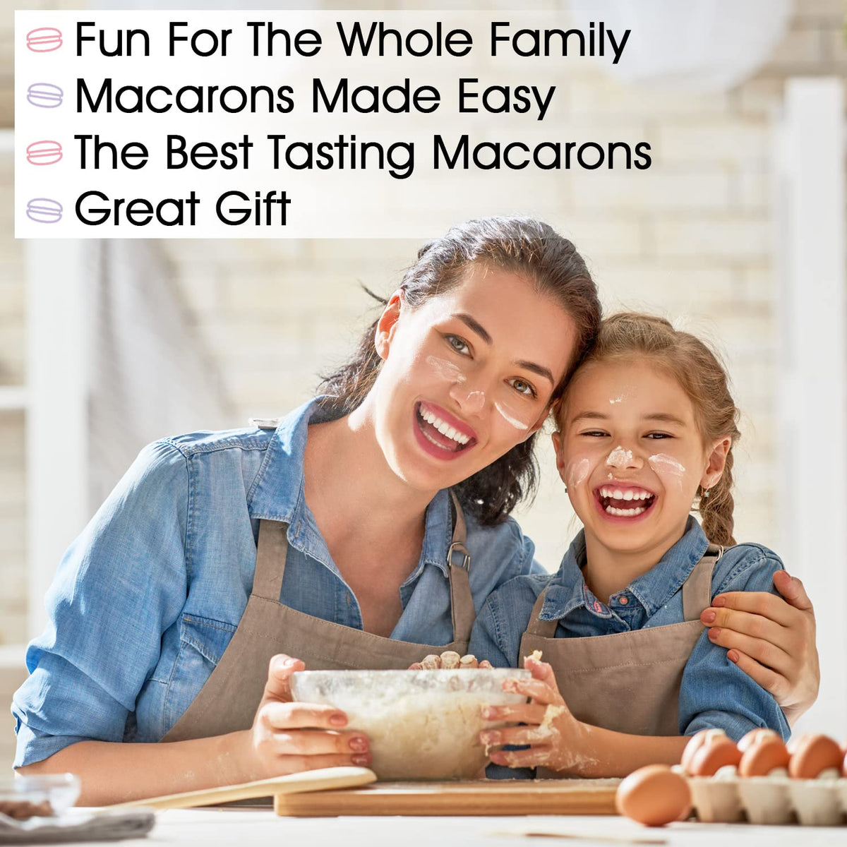 Macalicious buttercream filling included for creamy macarons