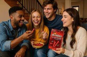 Macco Hot Tamales Candy Ropes packaging for fiesta display, easy sharing.