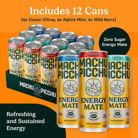 MACHU PICCHU Energy bottle being poured for a smooth, non-carbonated lift