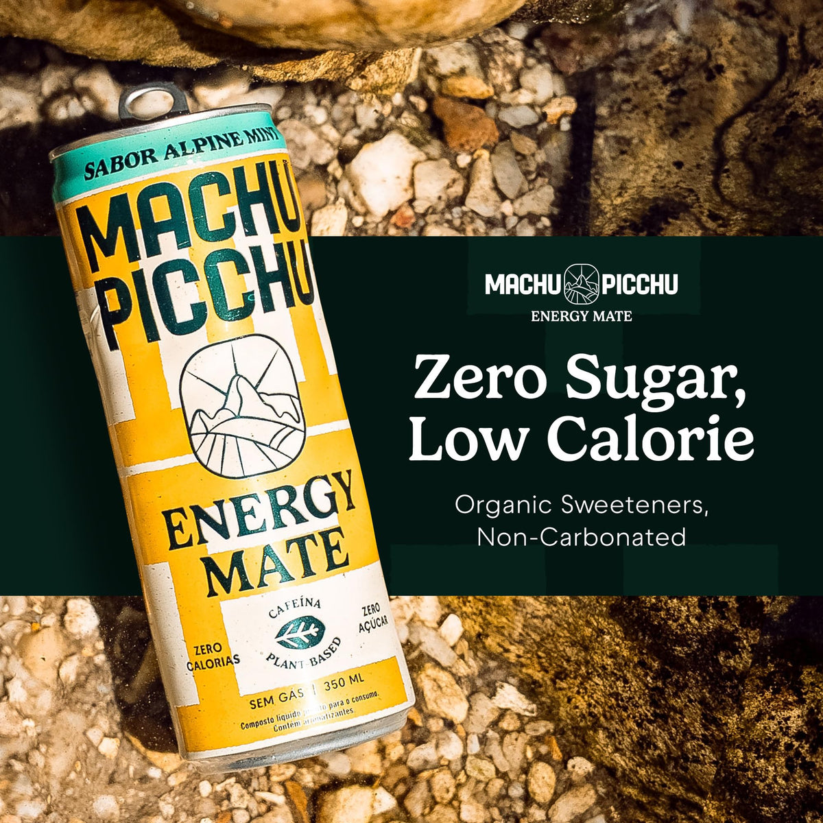 MACHU PICCHU Alpine Mint energy mate can delivering smooth focus