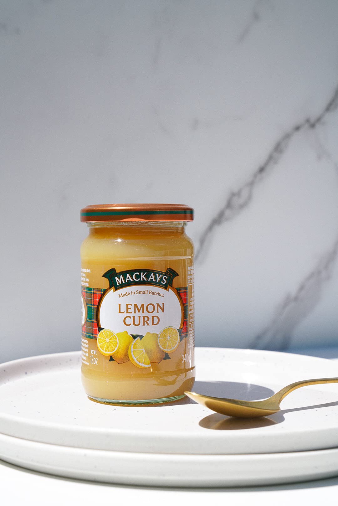 Mackays Lemon Curd on toast highlighting bright citrus flavor