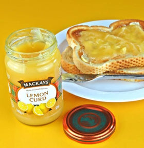 Mackays Lemon Curd with Spanish citrus showcasing real fruit