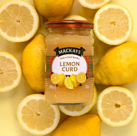 Mackays Lemon Curd spread on pastries for a tangy topping