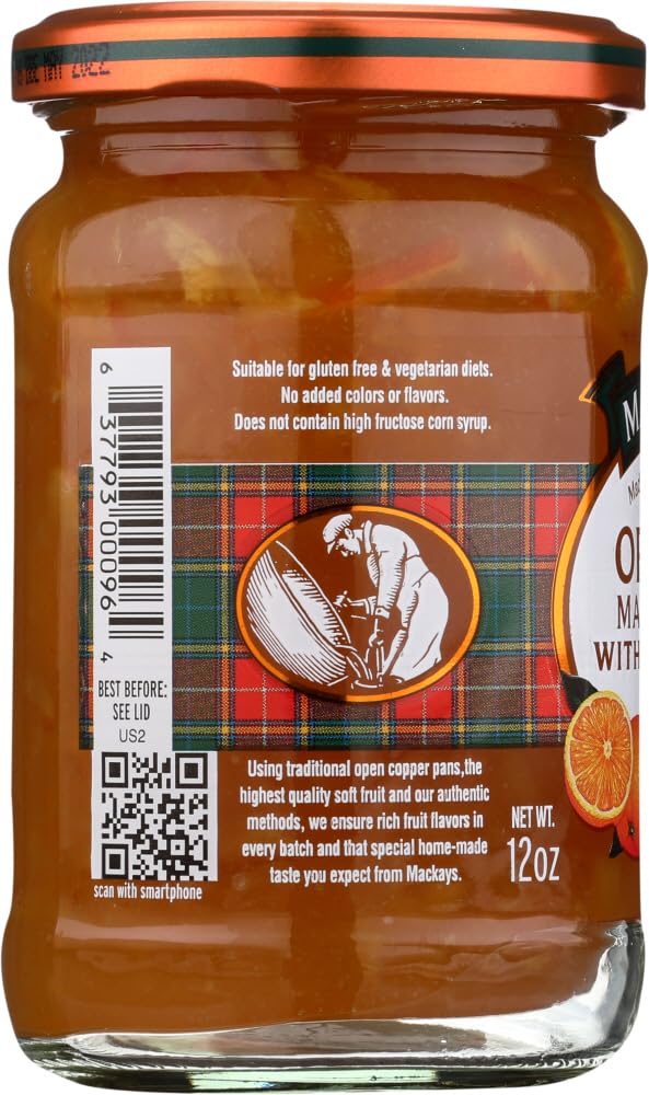 Mackays Orange Marmalade on toast, glossy and vibrant for quick indulgence