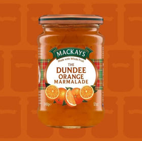 Mackays marmalade pairs with toast, yogurt, or pastries for a zingy treat.