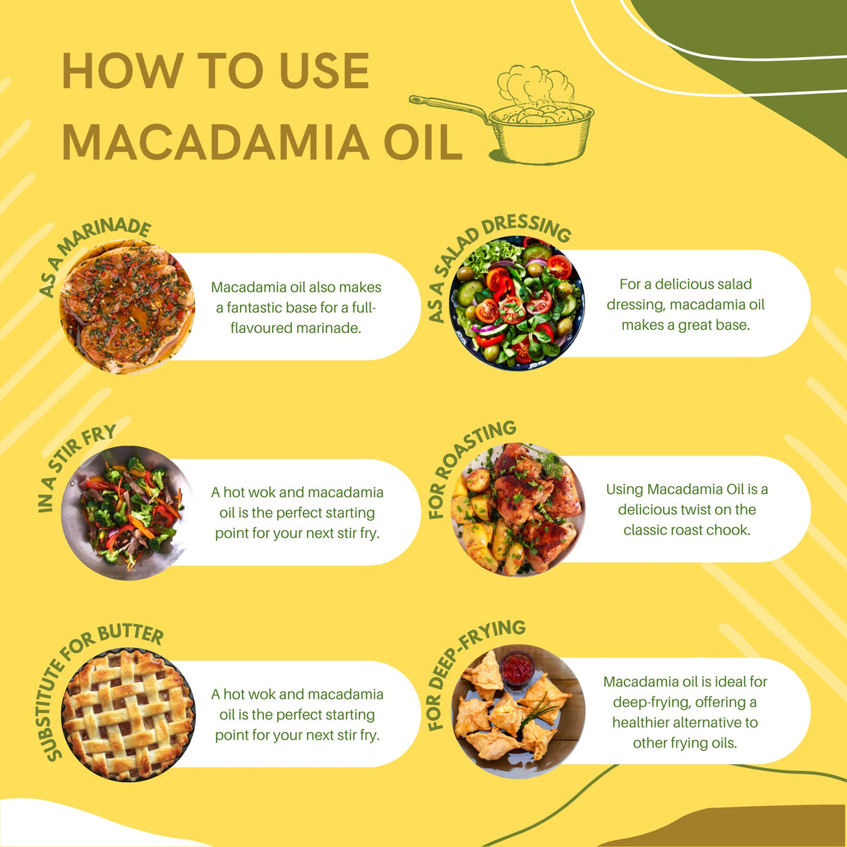 Mac Nut Oil rich in natural fats from Australian macadamia nuts origin