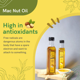 Mac Nut Oil sourced from Australian macadamia farms with regenerative farming