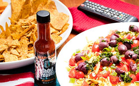 Mad Dog 357 Ghost Pepper taste swirl demonstrates lingering peppery finish
