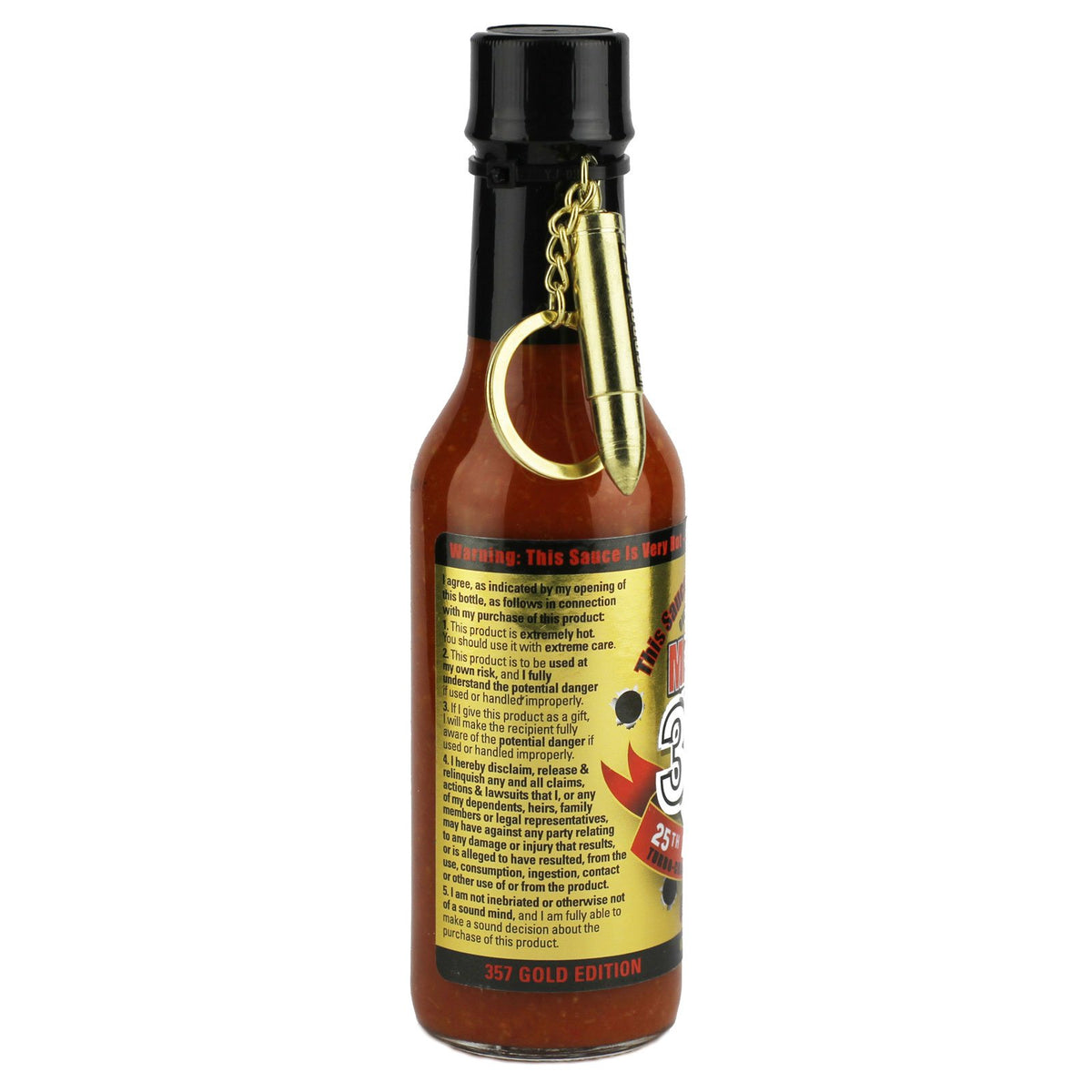 Mad Dog Gear gold edition peppers blend closeup highlighting heat level.