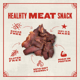 Original Savory flavor slices — classic beef biltong with zero sugar.