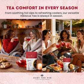 Made For Her loose-leaf aroma release, richer flavor without additives.