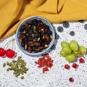 Made In Nature Fruit Fusion on-the-go snack photo, perfect for busy days.