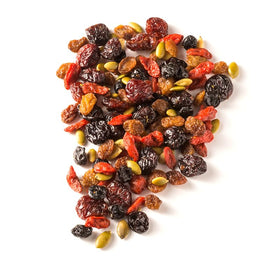 Made In Nature Fruit Fusion serving bowl with yogurt or cereal, adds natural sweetness.