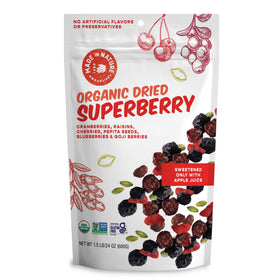 Made In Nature Fruit Fusion Superberry Blend bag, a convenient on-the-go snack with natural ingredients.