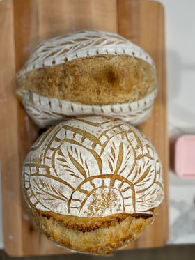 Made With Loave finished loaf slice showing crust.