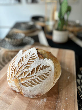 Made With Loave dough rising shows hopeful fermentation in progress.