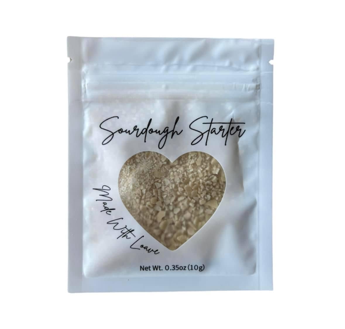 Made With Loave starter rehydration in a bowl demonstrates simple activation.
