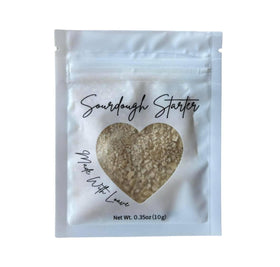 Made With Loave starter rehydration in a bowl demonstrates simple activation.