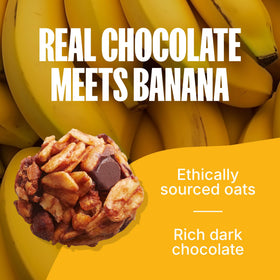 Inside the pack, individual minis show ripe banana and chocolate in bite-sized portions