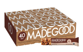 MadeGood chocolate chip granola bars 40-count packaging on shelf