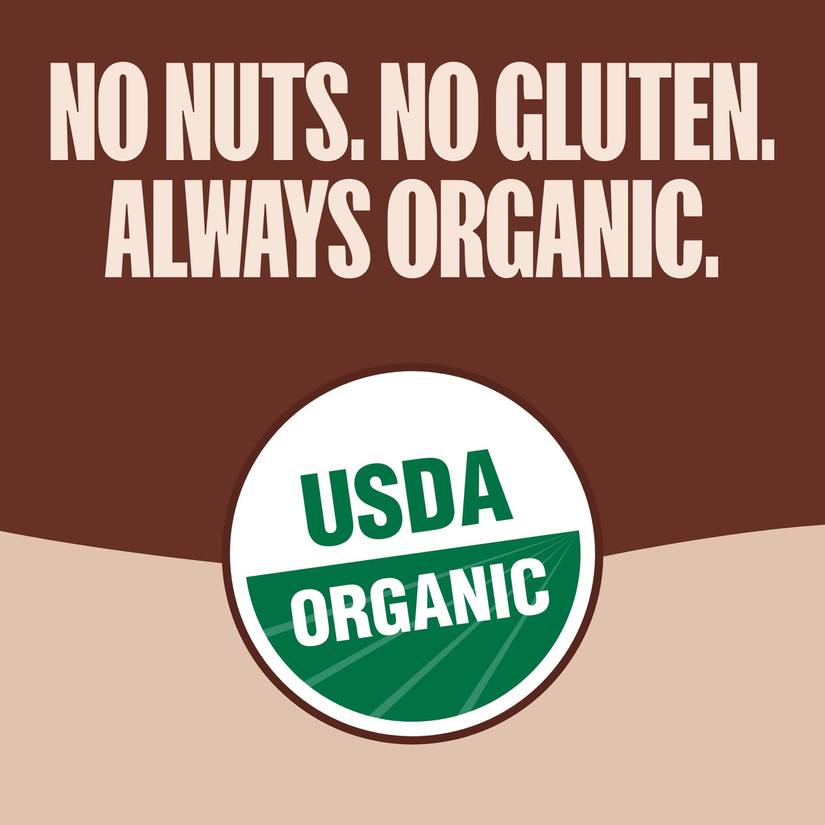 Nut-free facility label on MadeGood chocolate chip granola bars