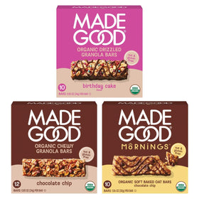MadeGood Chocolate Lovers Variety Pack front view for a convenient allergen-friendly snack.