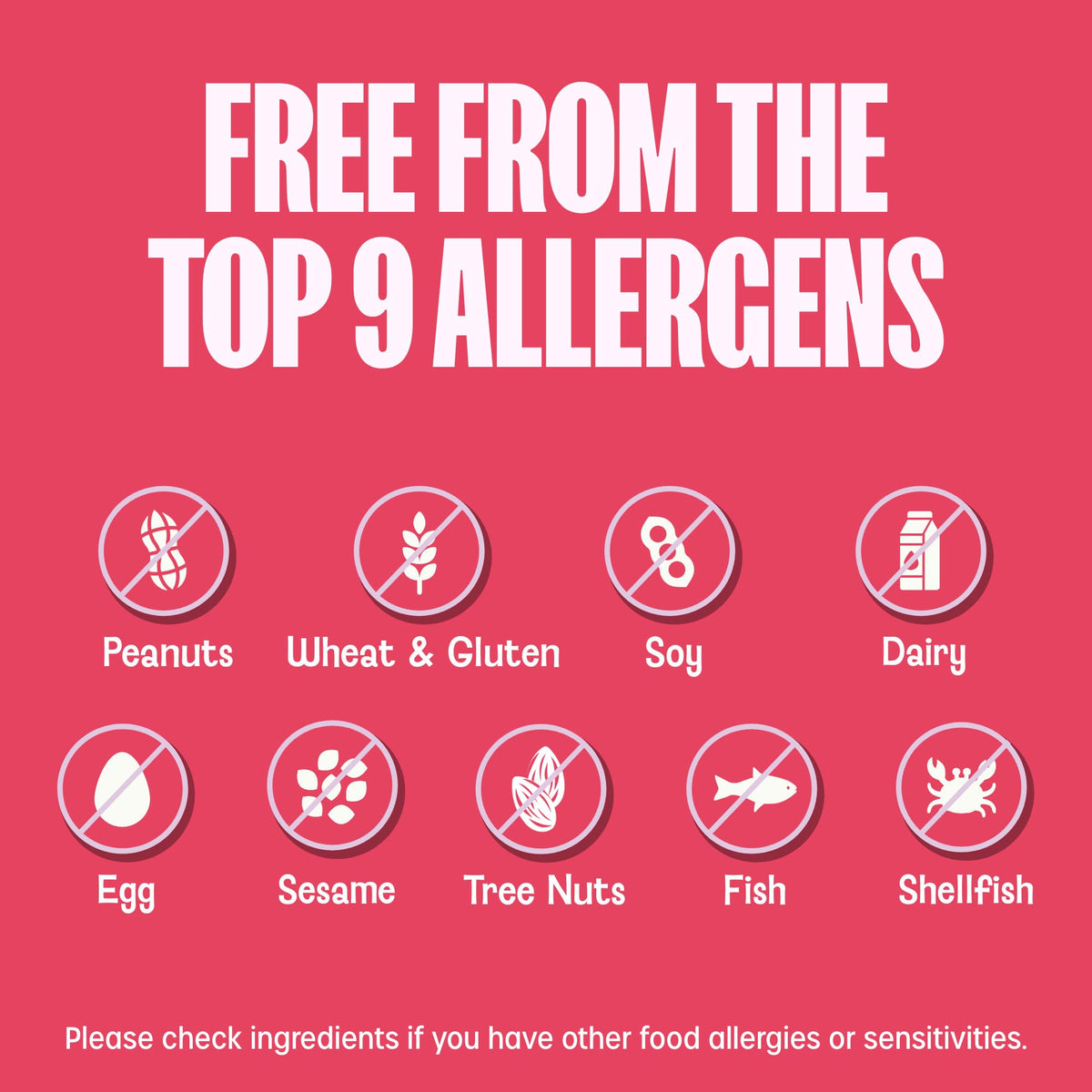 MadeGood Granola Bites ingredient panel – shows organic and plant-based ingredients.