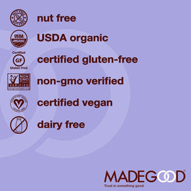 Granola Minis from MadeGood added to cereal for extra texture