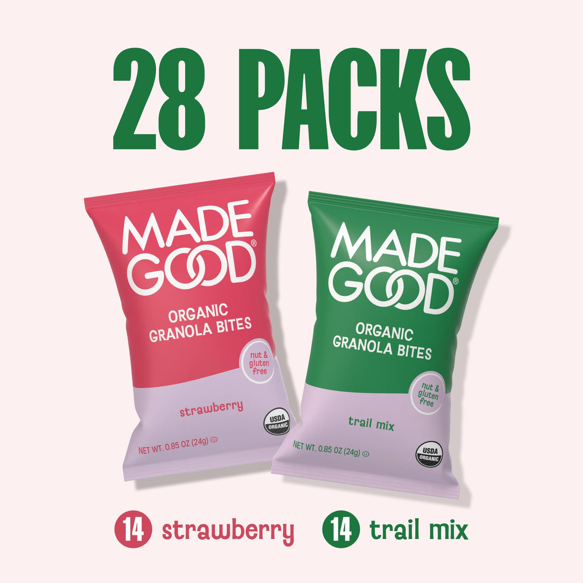 MadeGood Granola Minis Strawberry variety packs suitable for sharing